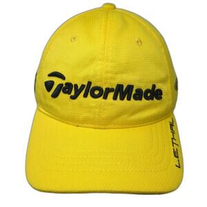 TaylorMade Baseball Cap Yellow One Size Performance Golf RBZ Lethal R Logo Hat